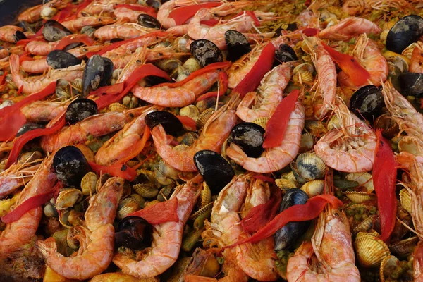 Paella Ready Eat Market Spain — Stock Photo, Image