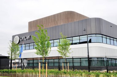 NOOTDORP.The NETHERLANDS-HAZİRAN 02, 2023: Yeni OPCW binası, Kimyasal Silahların Yasaklanması Organizasyonu, Nootdorp, Hollanda