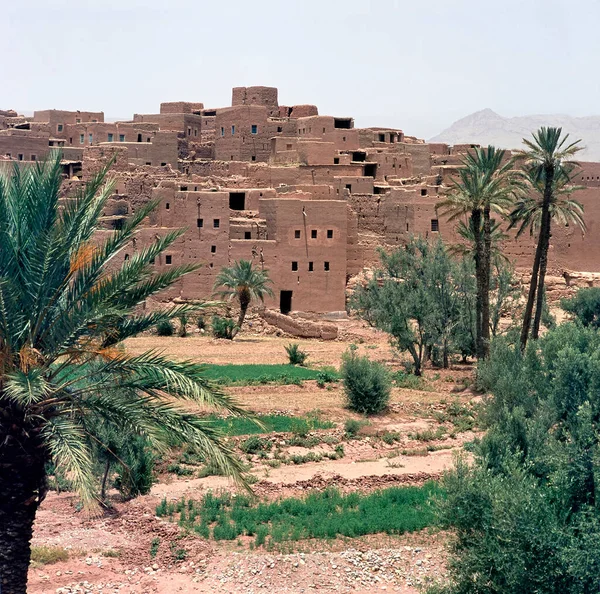 Ancienne Architecture Berbère Dans Les Montagnes Maroc — Photo