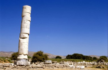 Tanrıça Hera 'nın tapınağı, Yunanistan, Samos adasındaki Hereion tapınağı. Burası bir Unesco Dünya Mirası Alanı..