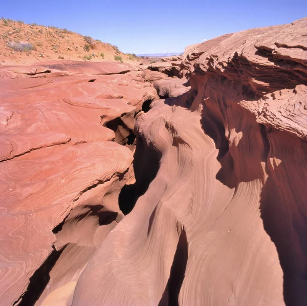 Entrada Para Lower Antelope Canyon Ele Está Localizado Fora Rodovia — Fotografia de Stock