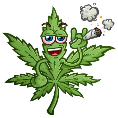 Marihuana marihuana yaprağı çizgi film karakteri. Havalı bir tavrı ve kan çanağı gibi kırmızı gözleri var. Şişko bir ot tüttürüyor ve sarhoş ruhuyla gülümsüyor.