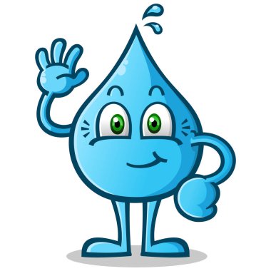 Mutlu yüzlü ve el sallayan sevimli mavi su damlası karakteri. Şirin bir maskot. Sıvıyı, tazeliği, saflığı ve temiz suyu simgeliyor..