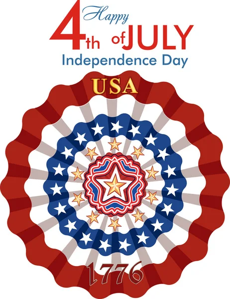 American Patriotic Logo Usa Flag Star Logo — Stock Vector