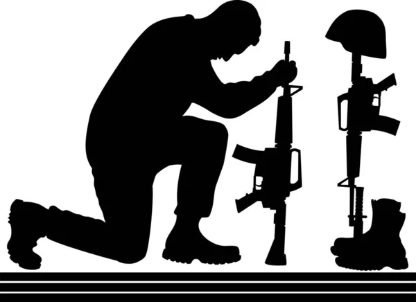 Illustration Jour Des Anciens Combattants Hommage Aux Vétérans Américains Qui — Image vectorielle