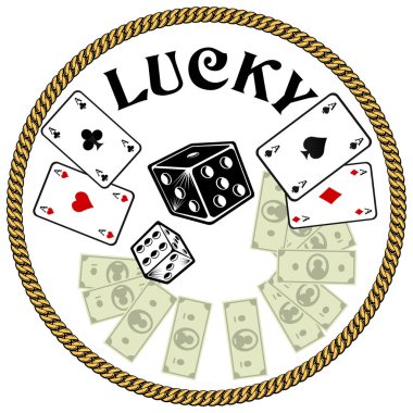 Dört as ve zar. Kumar.