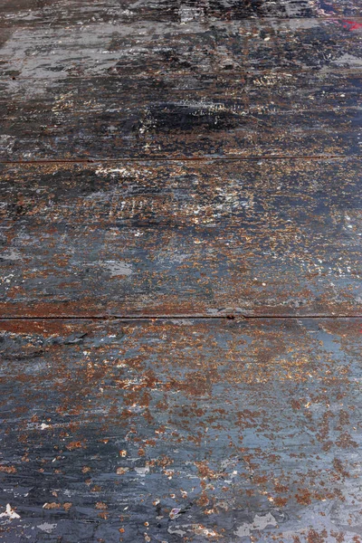 傷や錆で風化した金属板の背景色 — ストック写真