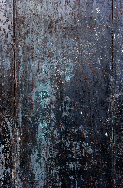 Weathered Metal Panel Background Texture Scratches Rust — Stock Photo, Image