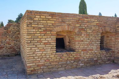 Roma şehri Italica 'daki bir fırın, Gözlemevi' nin yanında. Santiponce, Seville, Endülüs, İspanya.