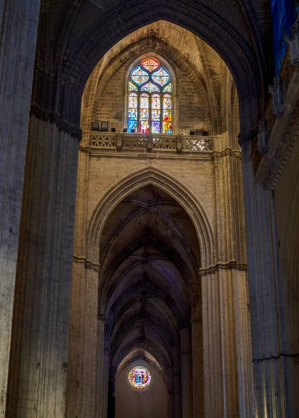 Sevilla Spanien Juli 2023 Nordschiff Der Kathedrale Von Sevilla Blick — Stockfoto