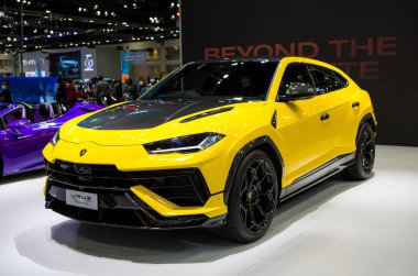 Bangkok, Tayland - 7 Aralık 2022: Lamborghini URUS Motor Fuarı 2022