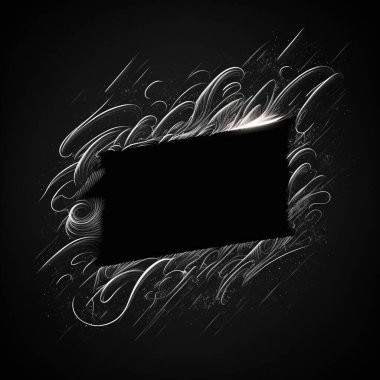 Sancak tasarımı sosyal paylaşım çerçevesi. Reklam etiketi. Resim çizimi.