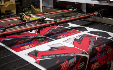 Bangkok, Tayland - 31 Mart 2023: Sublimation printer show in Print Tech 2023.