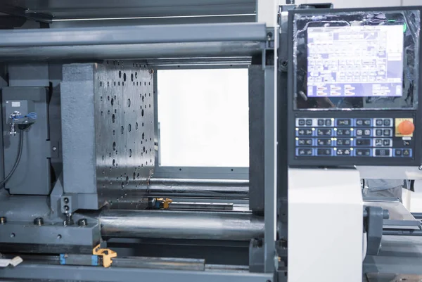 Kunststoff Spritzgießpresse Maschine Industrielle Kunststoffherstellung — Stockfoto