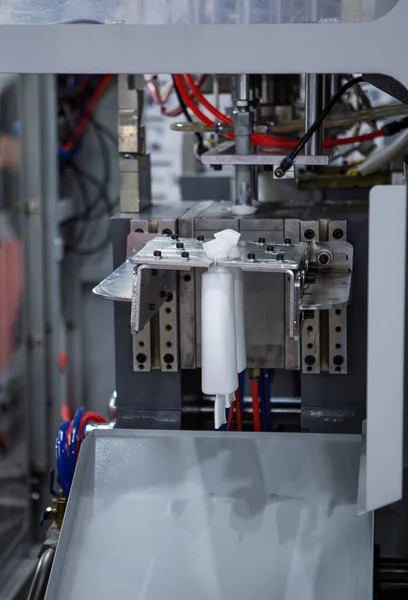 Plastic Fles Blazen Molding Machine Productie Fabriek — Stockfoto