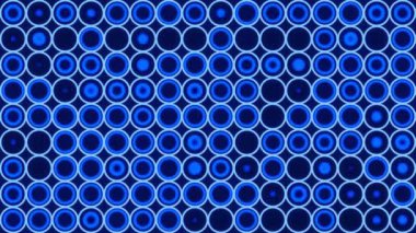 4K mavi şebeke animasyonu. Parti ya da konser geçmişi. 3B görüntüler hazırlanıyor.