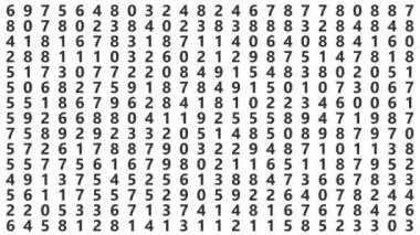 Beyaz ekranda soyut rastgele numaralar dijital kod canlandırması.