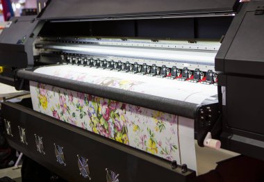 Hybrid digital textile printer. Dye sublimation printing machine.	