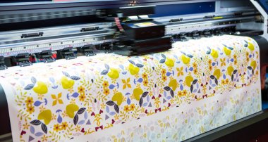 Hybrid digital textile printer. Dye sublimation printing machine.	
