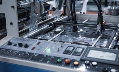 Ekstrüder polietilen plastik torba işlemi. Sanayi plastik üretimi