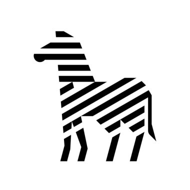 Zebra Logosu. Simge tasarımı. Şablon ögeleri