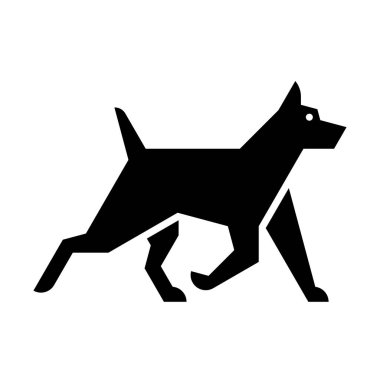 Köpek logosu. Simge tasarımı. Şablon öğeleri