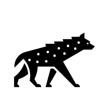 Sırtlan Logosu. Simge tasarımı. Şablon ögeleri