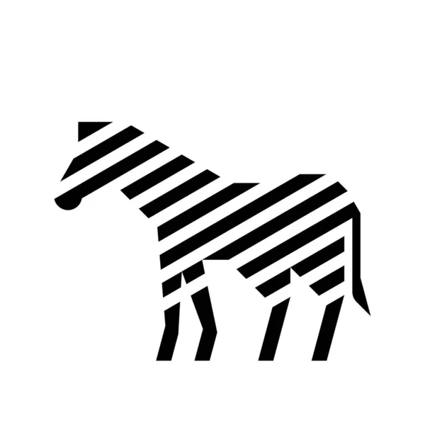 Zebra Logó Ikontervezés Sablonelemek — Stock Vector