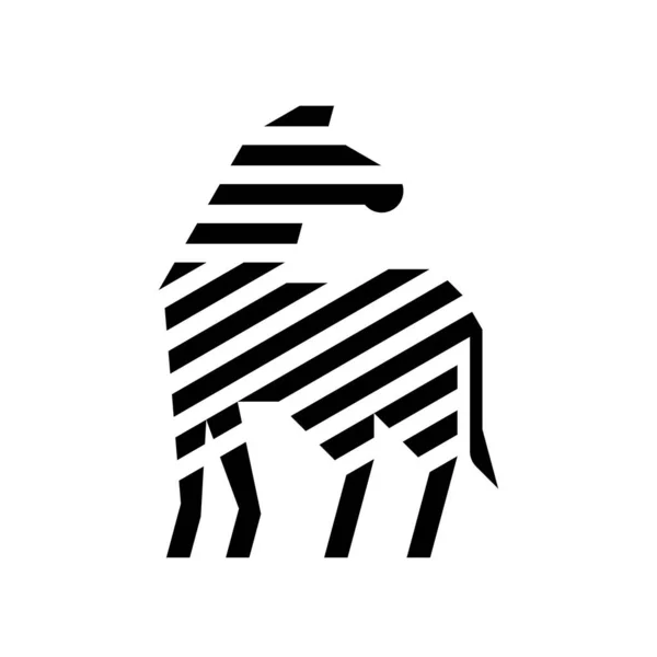 Logo Zèbre Icône Design Éléments Modèle — Image vectorielle