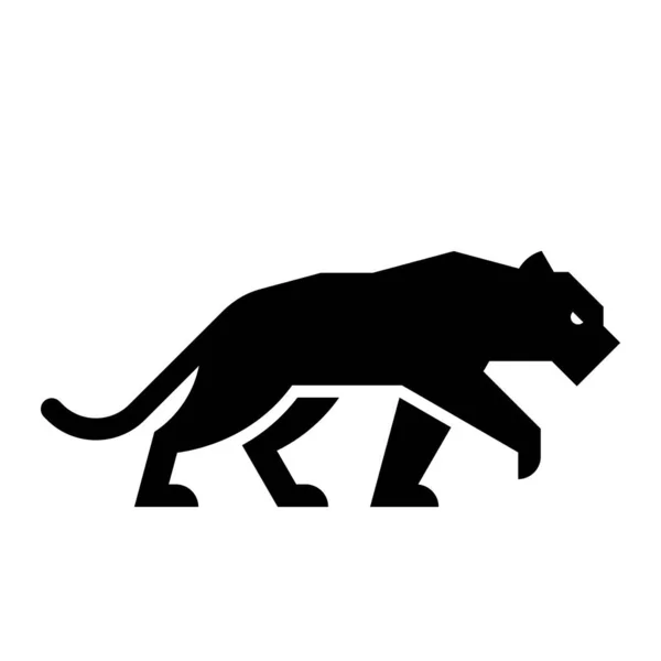 Panther Logo Symboldesign Vorlagenelemente — Stockvektor
