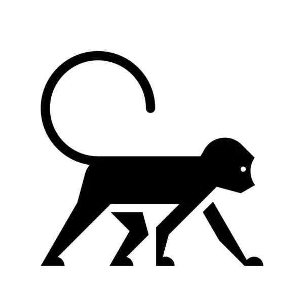 Λογότυπο Μαϊμούς Σχεδιασμός Εικονιδίων Στοιχεία Προτύπου — Διανυσματικό Αρχείο