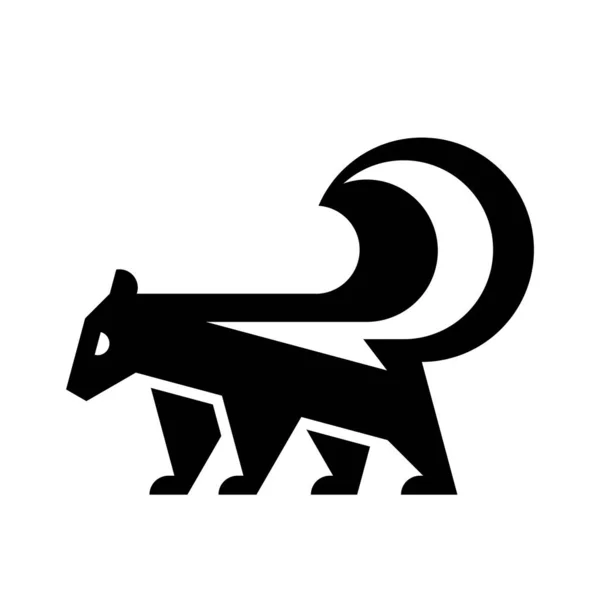 Логотип Скунса Дизайн Икон Шаблоны — стоковый вектор