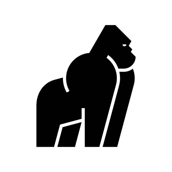 Gorilla Logo Ikoon Ontwerp Template Elementen — Stockvector