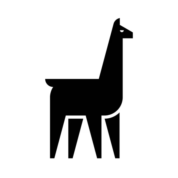 Lama Logo Ikoon Ontwerp Template Elementen — Stockvector
