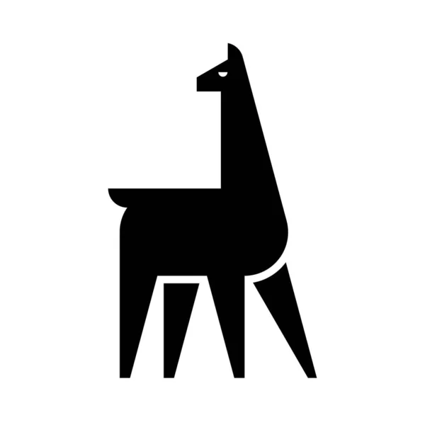 Lama Logo Symboldesign Vorlagenelemente — Stockvektor