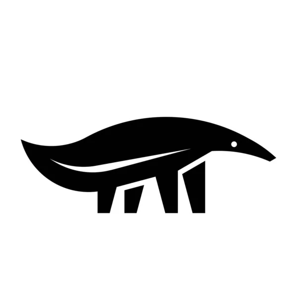 Ameisenbär Logo Symboldesign Vorlagenelemente — Stockvektor
