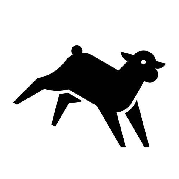 Логотип Ягненка Дизайн Икон Шаблоны — стоковый вектор