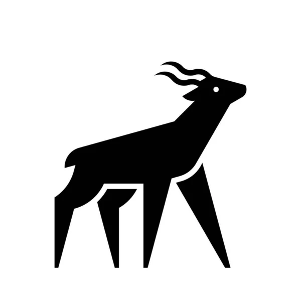 Kudu Logo Desain Ikon Elemen Templat - Stok Vektor