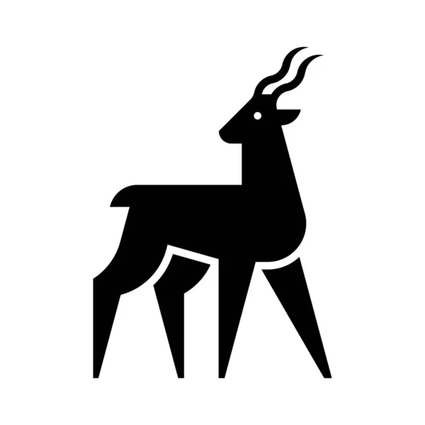 Kudu Logosu Simge Tasarımı Şablon Ögeleri — Stok Vektör