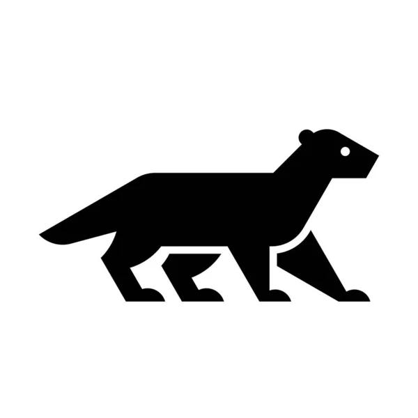 Nerz Logo Symboldesign Vorlagenelemente — Stockvektor
