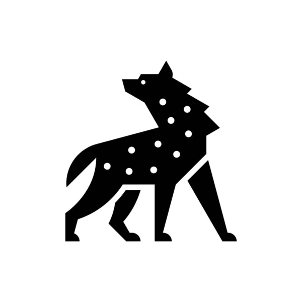 Гієна Лого Дизайн Ікона Тимчасові Елементи — стоковий вектор