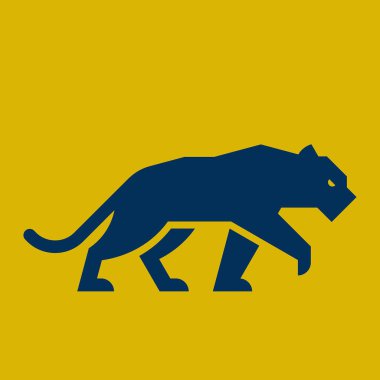 Panter Logosu. Simge tasarımı. Şablon ögeleri