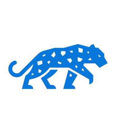 Leopar Logosu. Simge tasarımı. Şablon ögeleri