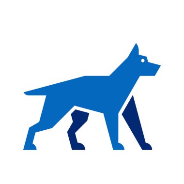 Köpek logosu. Simge tasarımı. Şablon öğeleri