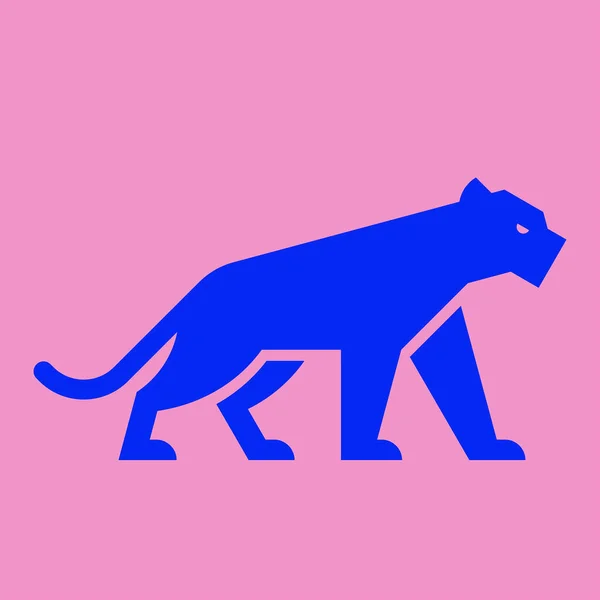 Panther Logo Desain Ikon Elemen Templat - Stok Vektor