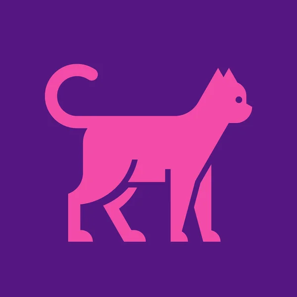 Logo Kucing Desain Ikon Elemen Templat - Stok Vektor