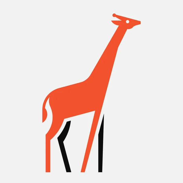 长颈鹿标志 图标的设计 模板要素 — 图库矢量图片
