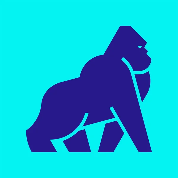 Gorilla Logo Desain Ikon Elemen Templat - Stok Vektor