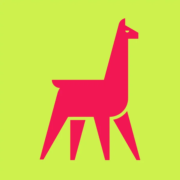 Logotipo Llama Design Ícones Elementos Modelo — Vetor de Stock