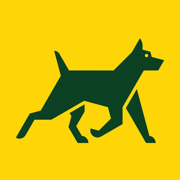 Köpek Logosu Simge Tasarımı Şablon Öğeleri — Stok Vektör